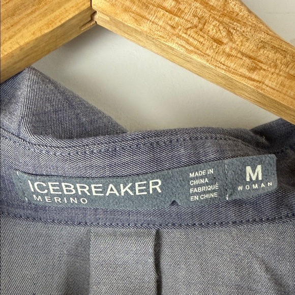 Icebreaker Grey/Blue Tunic/Dress Top Size Medium - Picture 3 of 9